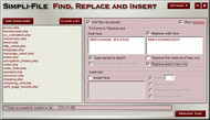 Simpli-File Find Replace and Insert screenshot
